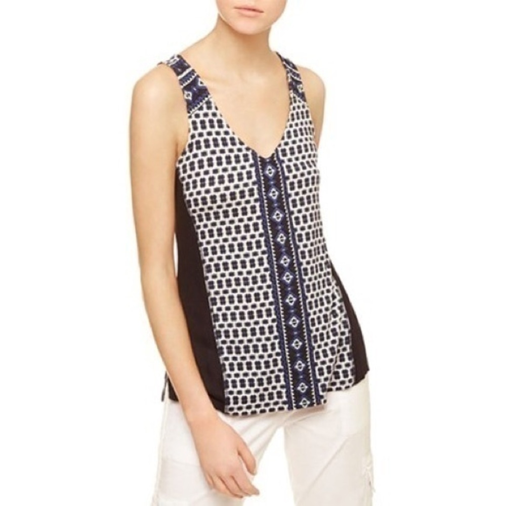 New Women’s SANCTUARY KIRA PRINTED TANK TOP NAVY